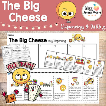Preview of The Big Cheese Read Aloud Companion Activities Sequencing & Writing
