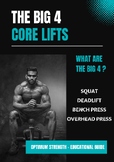 The Big Four - Core Lifts - Weight Lifting, P.E., Health, 