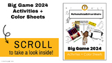 The Big Game 2024- Football Activities +13 pages of Colori