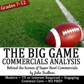 Preview of The Super Football Game Commercial Analysis (Ethos, Pathos, Logos)