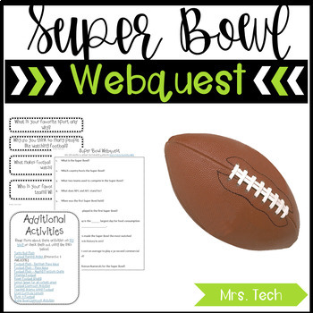 Preview of The Big Game Webquest