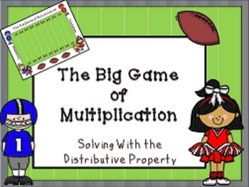 Preview of Distributive Property of Multiplication Game Center Activity For 3rd Grade