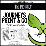 The Big Race First Grade Journeys Print and Go Activities