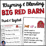 The Big Red Barn Book, Farm Animal Games, CVC Word Sorting