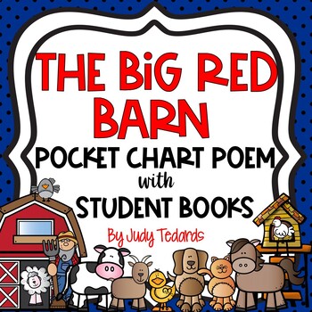 Preview of The Big Red Barn (Pocket Chart Activity and Student Book)
