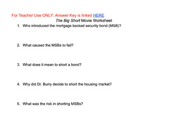 Preview of The Big Short (2015)- Viewing Guide