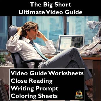 Preview of The Big Short Movie Guide: Worksheets, Close Reading, Coloring & More!