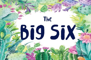 Preview of The Big Six Reading Skills