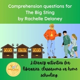 The Big Sting by Rachelle Delaney comprehension questions