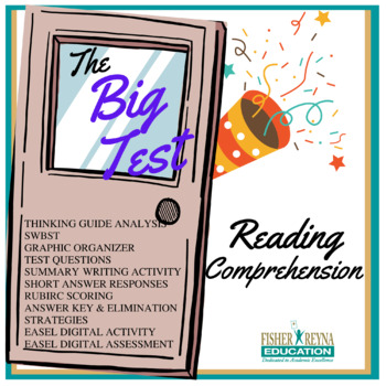 Preview of The Big Test by Julie Danneberg Comprehension Activities