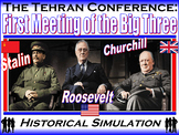 The "Big Three" Tehran Conference (1943) World War II Roos