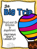 The Big Trip First Grade Journeys Print and Go Activities