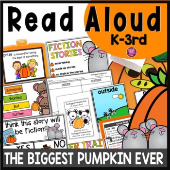 Preview of The Biggest Pumpkin Ever Halloween October Read Aloud and Lessons