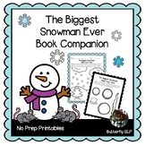 The Biggest Snowman Book Companion, Sequencing, Story Grammar