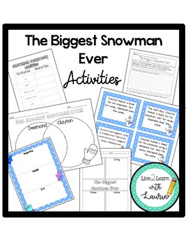 Preview of The Biggest Snowman Ever Activities