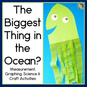 Preview of Ocean Animal Craft Nonstandard Measurement Activities Graphing and Science