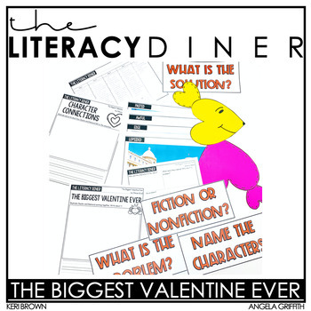 Preview of The Biggest Valentine Ever Valentine's Day Activities Read Aloud Kindergarten