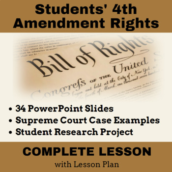 Preview of The Bill of Rights - Students 4th Amendment Rights in Schools