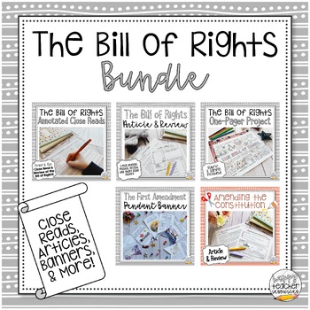 Preview of The Bill of Rights Bundle! - Articles, Activities, and Creative Projects!