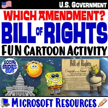 Bill of Rights "Which Amendment?" Worksheet ~ Fun Cartoon Scenarios