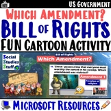 The Bill of Rights Practice Activity | US Amendments in Ca