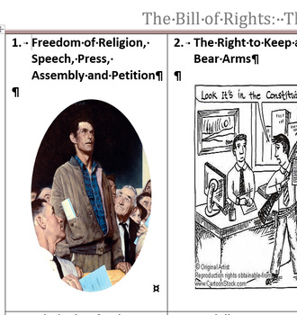 Preview of The Bill of Rights Simplified and Illustrated
