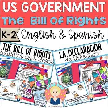 Preview of The Bill of Rights in ENGLISH and SPANISH {K-2}