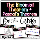 The Binomial Theorem and Pascal's Triangle - Algebra 2 Boom Cards