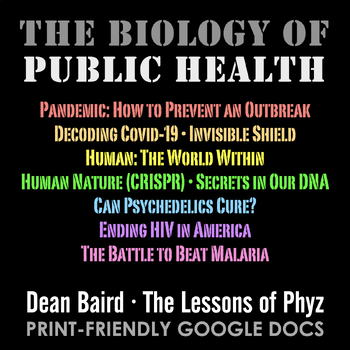 Preview of The Biology of Public Health BUNDLE