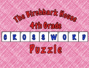 Preview of The Birchbark House Vocabulary Crossword Puzzle