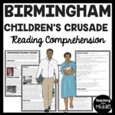 Birmingham Children's Crusade March Reading Comprehension 