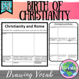 The Birth of Christianity Drawing Vocab Activity ESL/ELL