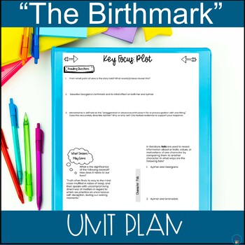 Preview of The Birthmark Nathaniel Hawthorne Unit Plan