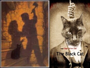 Preview of The Black Cat Test Prep & Analysis: Just Click the Slides & Have Students Read!
