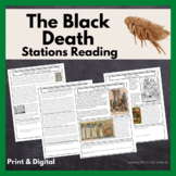 The Black Death or Bubonic Plague Stations Reading Activit