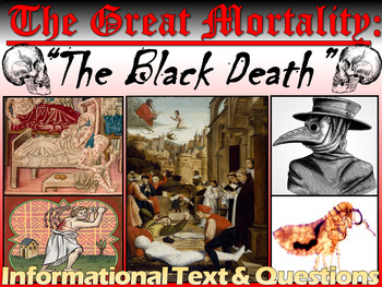 Preview of The Black Death The Great Mortality Bubonic Plague (Reading & Questions)