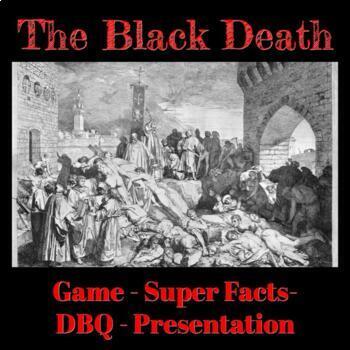 Preview of The Black Death: Worksheet, Primary Sources, Teacher Presentation and Game