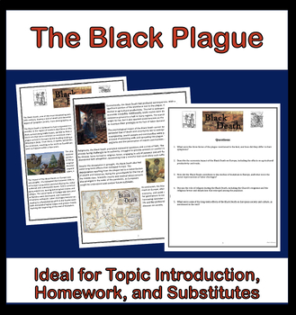 Preview of The Black Plague Reading & Questions