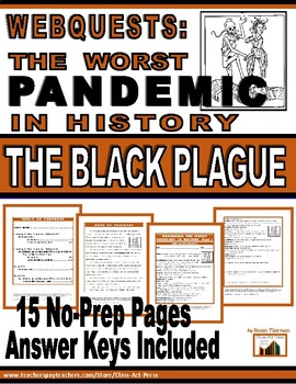 Preview of THE BLACK PLAGUE | The Worst Pandemic in History Webquest | Worksheets