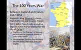 The Black Plague and the 100 Years War