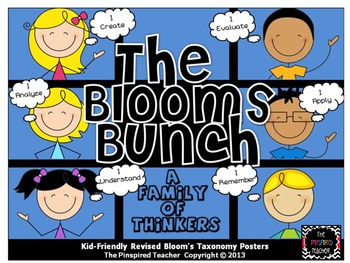 Preview of The Blooms Bunch: Kid-Friendly Revised Bloom's Taxonomy Posters