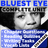 Bluest Eye COMPLETE UNIT: Discussion Prompts, Quizzes, & W