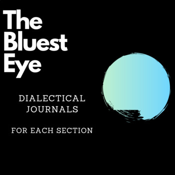 Preview of The Bluest Eye | Dialectical Journals for all four Seasons/Sections