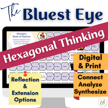 Preview of The Bluest Eye by Toni Morrison Hexagonal Thinking Activity for Novel Study Unit
