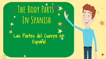 Preview of Teach The Body Parts in Spanish! POWERPOINT LESSON