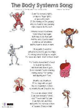 The Human Body Systems Song By The Mack Pack Teachers Pay Teachers
