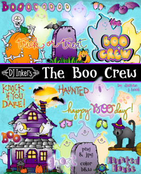 Preview of The Boo Crew - Halloween Clip Art and Happy Haunts