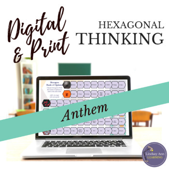 Preview of Anthem by Ayn Rand Hexagonal Thinking Activity
