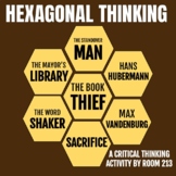 The Book Thief Hexagonal Thinking Activity