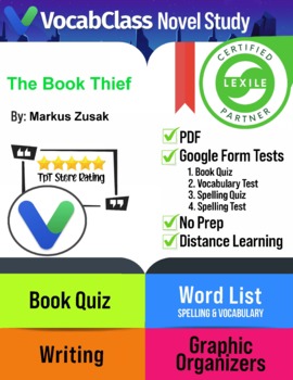 Preview of The Book Thief Novel Study Guide | PDF | Lexile | Google Forms